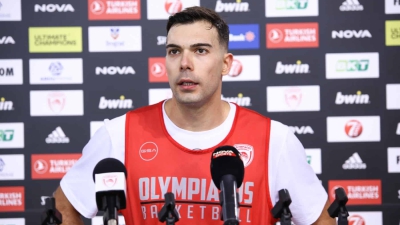 Σλούκας: «Δεν μπορώ να ξεχάσω την ήττα από τη Βιλερμπάν, πάρα πολύ δύσκολο το παιχνίδι με τον Ερυθρό Αστέρα»