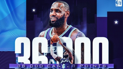 Λεμπρόν Τζέιμς: Γράφει ιστορία με 36.000 πόντους!