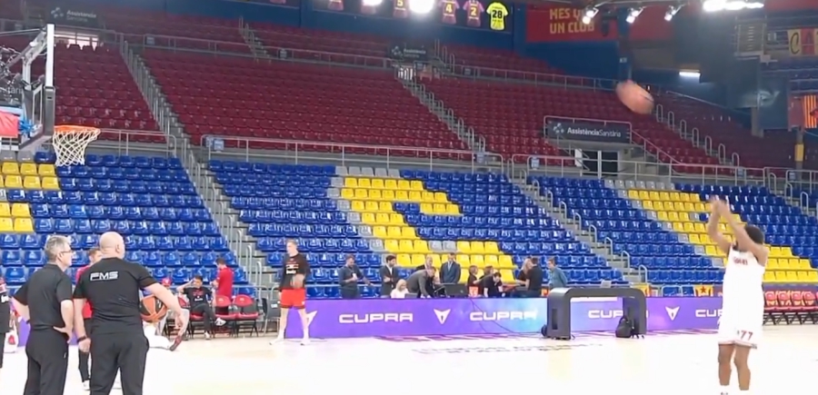 Το BN Sports στη Βαρκελώνη: Τα «καυτά» τρίποντα του ΜακΚίσικ στην προθέρμανση! (video)
