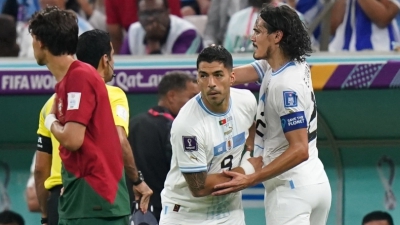 Η Ουρουγουάη τελείωσε το ματς κόντρα στην Πορτογαλία χωρίς αρχηγό! (video)