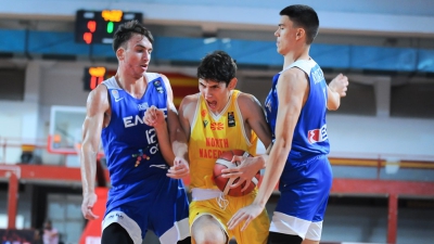 Σαρωτική και πάλι η Εθνική Παίδων, 78-48 τη Βόρεια Μακεδονία και εξασφάλισε πρωτιά στον όμιλο