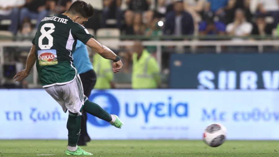 Παναθηναϊκός – Ολυμπιακός 1-0: Προβάδισμα με Μπακασέτα από τα «11» βήματα (video)