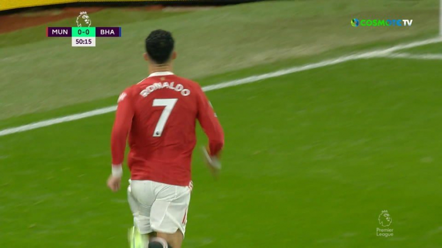 Μάντσεστερ Γιουνάιτεντ – Μπράιτον 1-0: Ο Κριστιάνο ανοίγει το σκορ! (video)