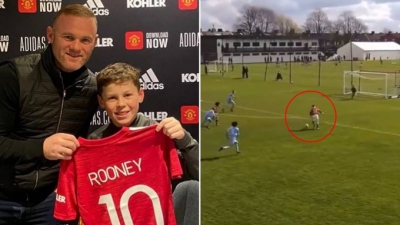 Ο γιος του Ρούνεϊ, στα «χνάρια» του πατέρα του: Φοβερό γκολ με την U12 της Μάντσεστερ Γιουνάιτεντ! (video)