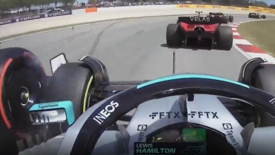 Καλή εκκίνηση για Λεκλέρ στο GP Ισπανίας, επαφή για Μάγκνουσεν - Χάμιλτον (video)