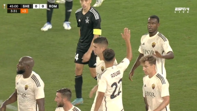 Σέριφ Τιρασπόλ – Ρόμα 0-1: Ο Παρέδες πέρασε στο ματς ως αλλαγή και έδωσε προβάδισμα στους «τζιαλορόσι» (video)