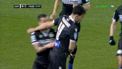 Λαμία – ΠΑΟΚ 0-2: Φάουλ και κεφαλιά για… σεμινάριο από Μουργκ και Μιχαηλίδη! (video)