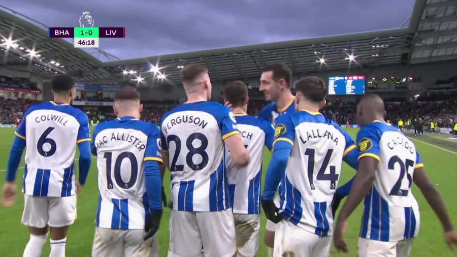 Προηγείται για πρώτη φορά στην ιστορία της η Μπράιτον στο «Άμεξ» με τη Λίβερπουλ! (video)