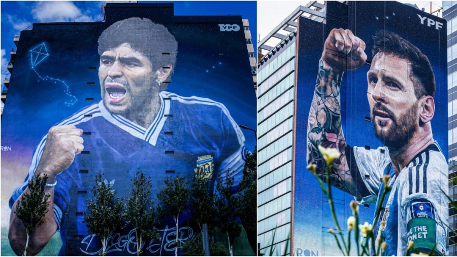 Αποκαλύφθηκαν οι «αγιογραφίες» των Μαραντόνα-Μέσι και... κόβουν την ανάσα!