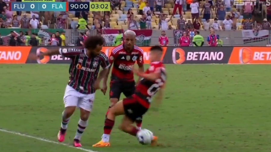 Φοβερή ντρίμπλα από τον «αγέραστο» Μαρσέλο στο ντέρμπι Φλουμινένσε – Φλαμένγκο (video)