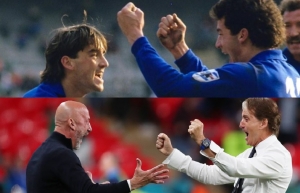 Μαντσίνι και Βιάλι: Οι «δίδυμοι των γκολ» παραμένουν αχώριστοι και με κουστούμια!