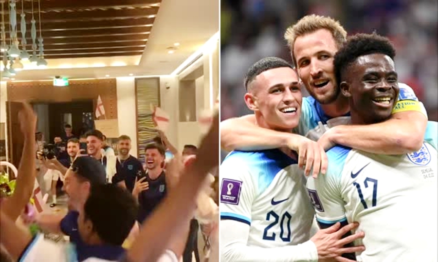 Αγγλία: Με χορούς και έξαλλους πανηγυρισμούς η επιστροφή των «Τριών Λιονταριών» στο ξενοδοχείο! (video)