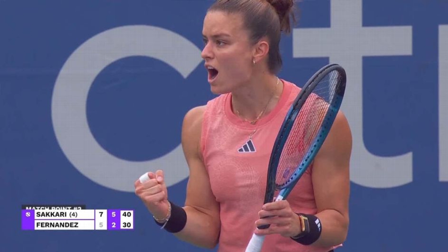 Σάκκαρη - Φερνάντες 2-0: Έβγαλε την… υποχρέωση και πάει στα προημιτελικά της Ουάσιγκτον!