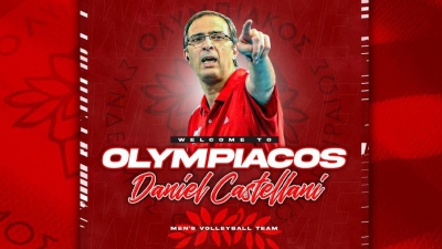 Ολυμπιακός: Ο Καστελάνι θα είναι ο νέος τεχνικός της ομάδας βόλει αντρών