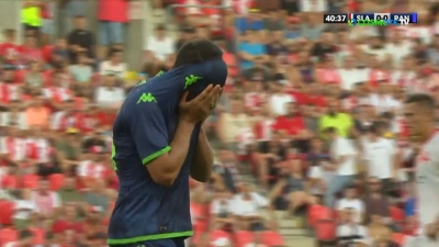 Σλάβια Πράγας – Παναθηναϊκός 1-0: Ακατανόητη αποβολή και… προβάδισμα στη τελευταία φάση του ημιχρόνου για τους Τσέχους (video)