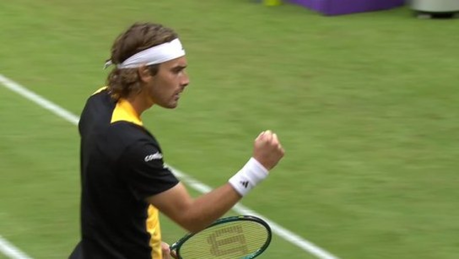 Δύσκολα ο Τσιτσιπάς στον δεύτερο γύρο του Χάλε, μετά από μάχη μιάμισης ώρας!