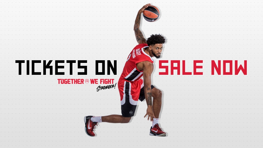 ΚΑΕ Ολυμπιακός: Συνεχίζεται η προπώληση εισιτηρίων με Ζαλγκίρις και Προμηθέα!