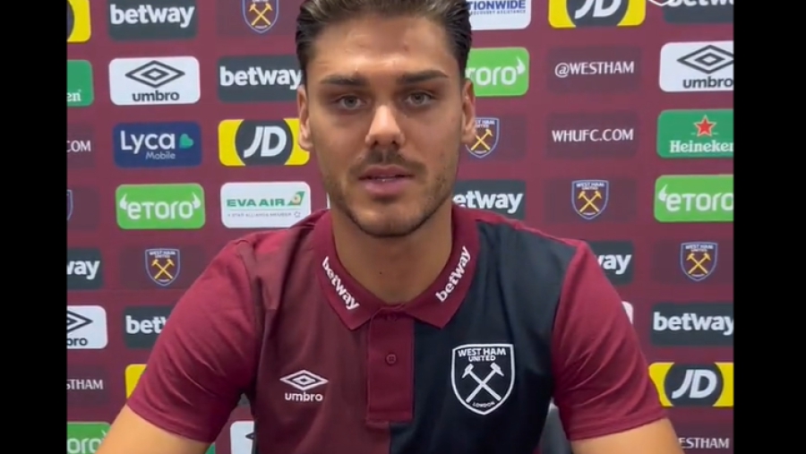 Το πρώτο μήνυμα Μαυροπάνου στον κόσμο της Γουέστ Χαμ: «Μπορείτε να με λέτε Ντίνο» (video)