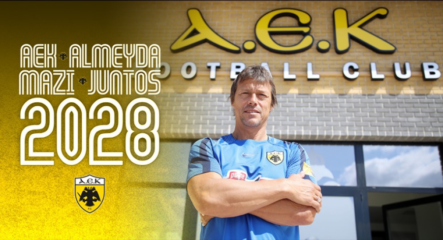 ΑΕΚ και Αλμέιδα συνεχίζουν μαζί έως το 2028, με συμβόλαιο... ζωής!