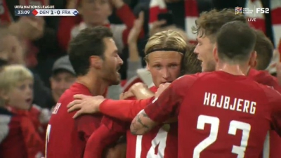 Δανία - Γαλλία 2-0: Διπλό χτύπημα σε 5' και... μπελάδες για τους «τρικολόρ»! (video)